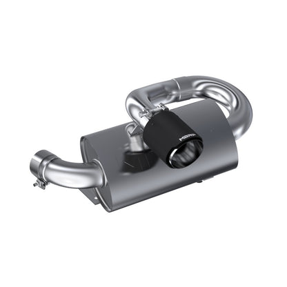 MBRP SINGLE SLIP-ON CENTER EXIT W/ PERFORMANCE MUFFLER CF TIP — alternate view 2