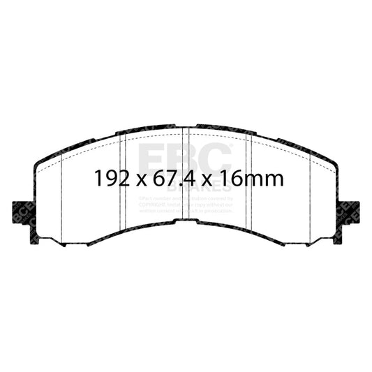 EBC Yellowstuff Brake Pad Sets — alternate view 2