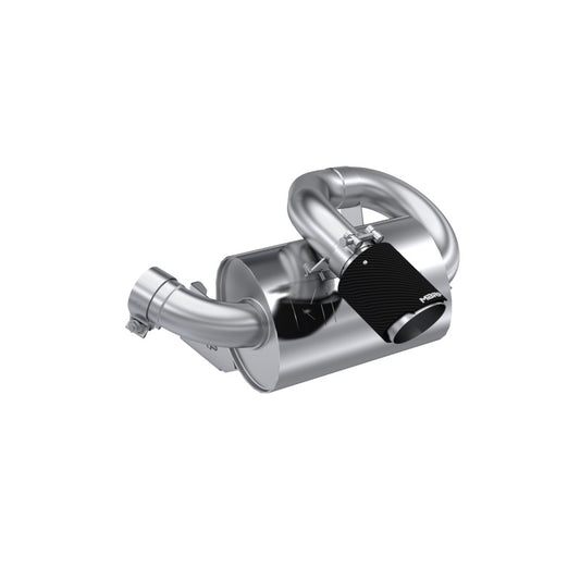 MBRP SINGLE SLIP-ON CENTER EXIT W/ 2.5" PERFORMANCE MUFFLER — alternate view 2