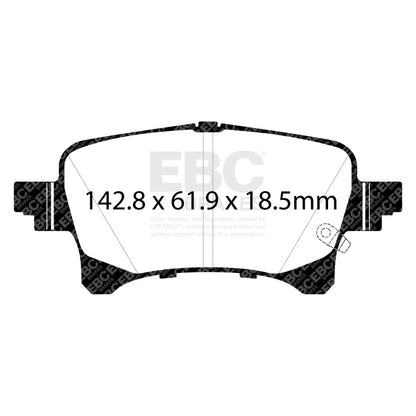 EBC Yellowstuff Brake Pad Sets — alternate view 2