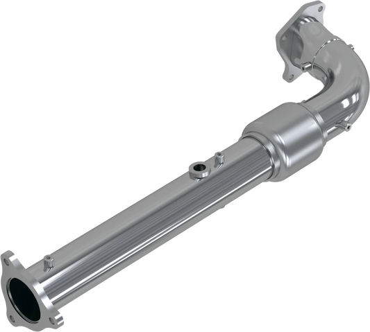 MBRP SINGLE SLIP-ON 2.5" RACE PIPE CHROME — alternate view 2