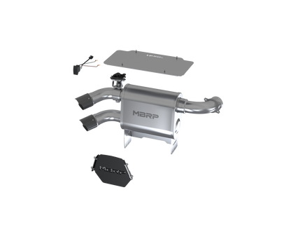 MBRP DUAL SLIP-ON SYSTEM W/ 3" ACTIVE EXHAUST CF TIP — alternate view 2