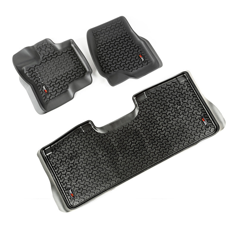 Rugged Ridge RUG Floor Liners - Black — alternate view 2