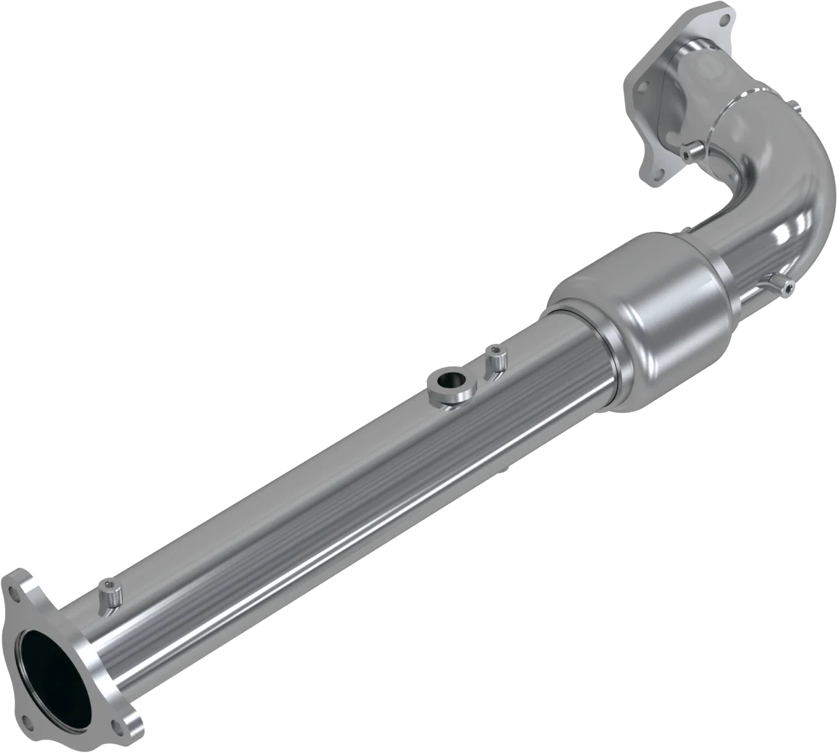MBRP SINGLE SLIP-ON 2.5" RACE PIPE CHROME — alternate view 2