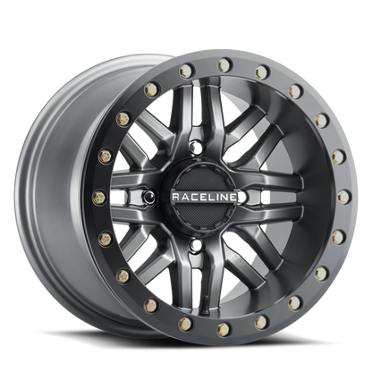 RACELINE RYNO BDLK WHEEL 15X10 4/137 5+5 (0MM) GUNMETAL — alternate view 2