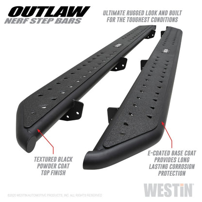 Westin WES Nerf Bars - Outlaw — alternate view 2