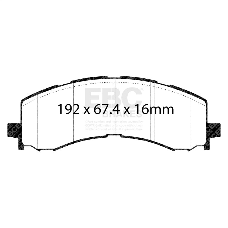 EBC Yellowstuff Brake Pad Sets — alternate view 2