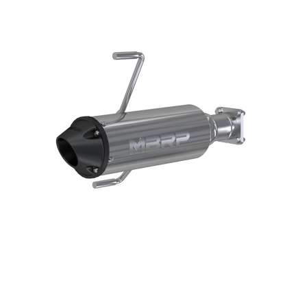 MBRP SINGLE SLIP-ON SYSTEM W/ 5" PERFORMANCE MUFFLER BLK TIP — alternate view 2