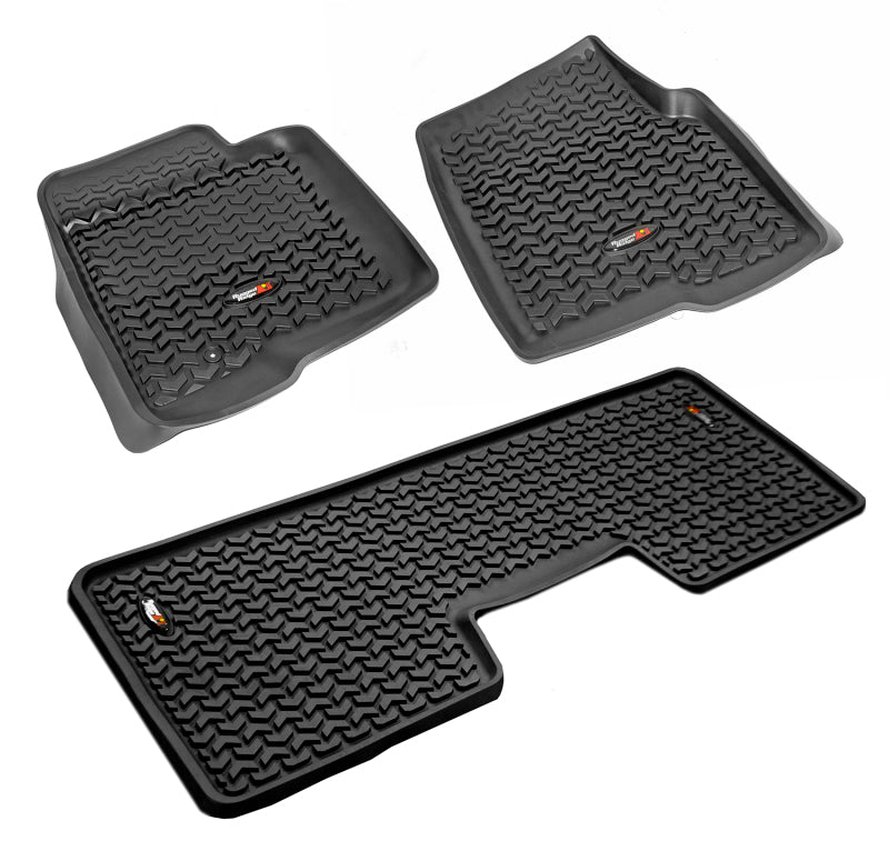 Rugged Ridge RUG Floor Liners - Black — alternate view 2