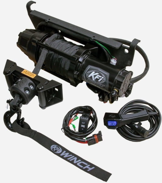 KFI Assault 5000 lb Plug & Play Winch for Polaris Ranger XP 1000 — alternate view 2