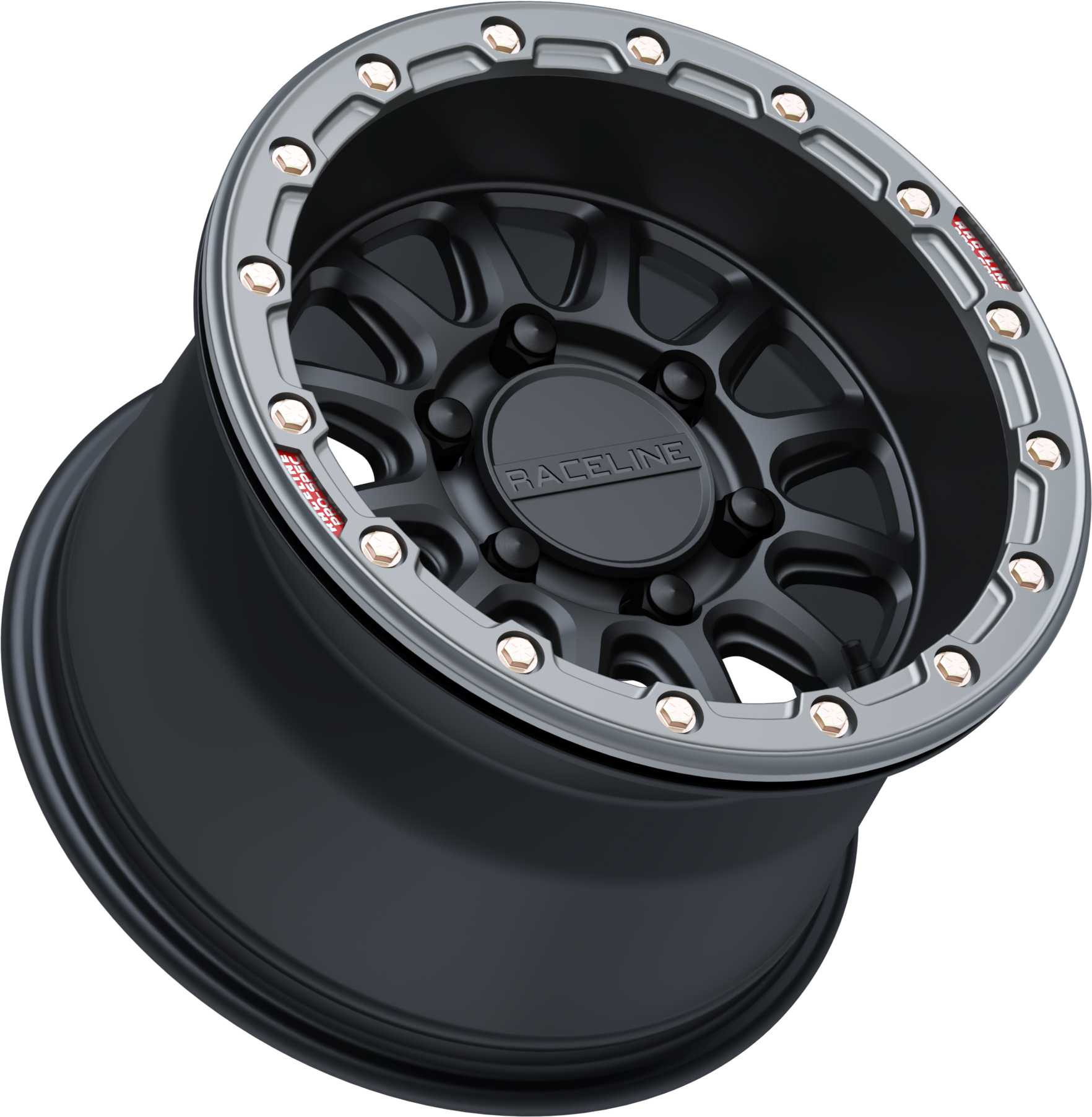 RACELINE ALPHA WHEEL 6/5.5 BLK/GUNMETAL 15X10 (+25MM) — alternate view 2