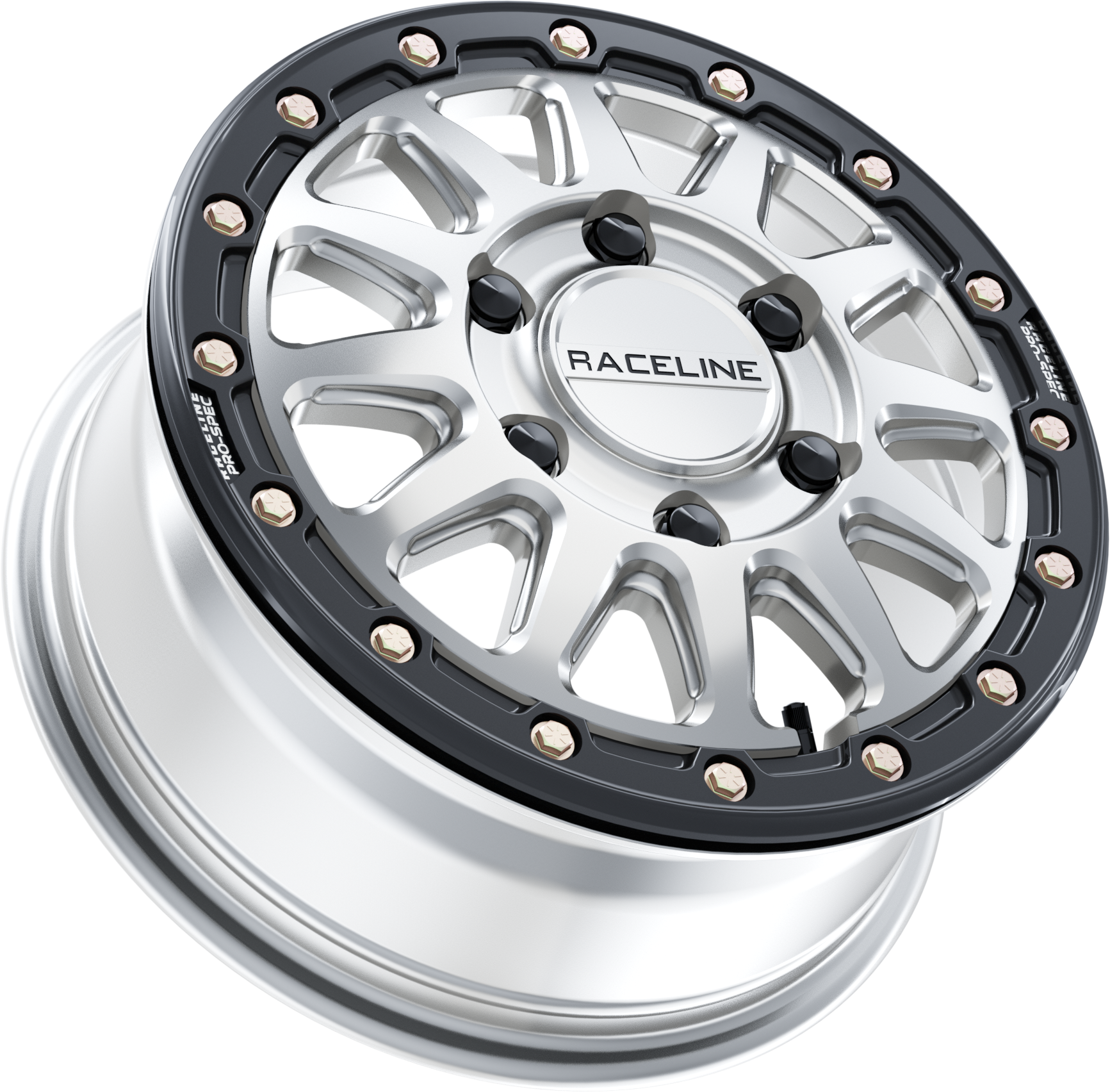 RACELINE ALPHA BDLK 15X6.5 6/5.5 (+74MM) SILVER/BLK — alternate view 2