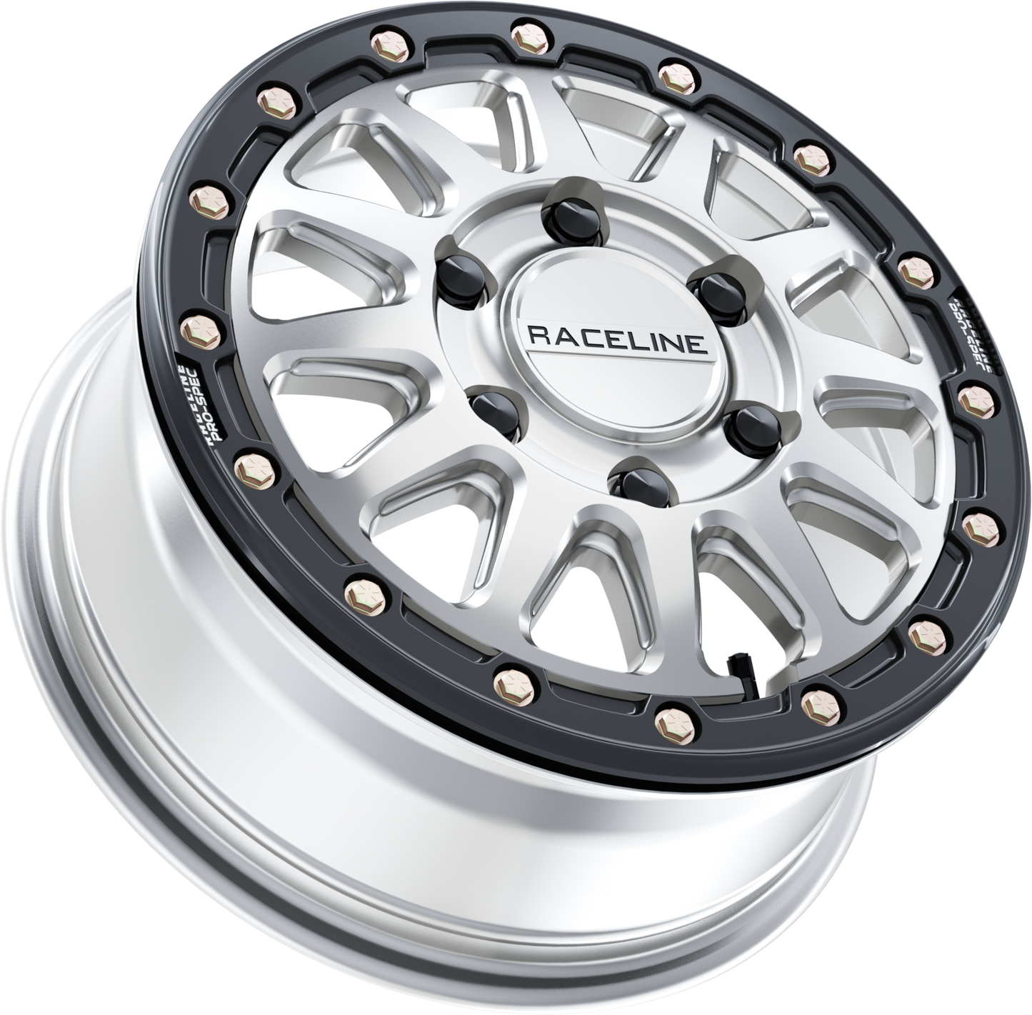 RACELINE ALPHA BDLK 15X6.5 6/5.5 (+74MM) SILVER/BLK — alternate view 2