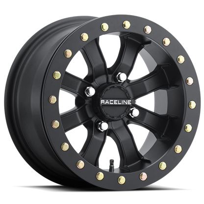 RACELINE MAMBA BDLK WHEEL 15X7 4/137 3.5+3.5 (0MM) BLACKOUT — alternate view 2