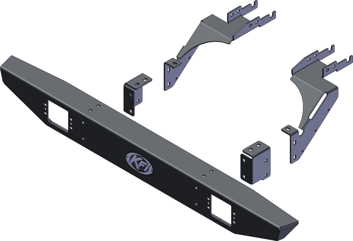KFI REAR FORMED BUMPER — alternate view 2