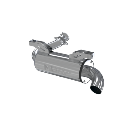 MBRP SINGLE SLIP-ON SYSTEM W/ 5" PERFORMANCE MUFFLER CHROME — alternate view 3