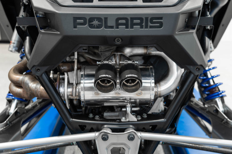 MBRP DUAL SLIP-ON CENTER OUT W/ PERFORMANCE MUFFLER CF TIP — alternate view 3