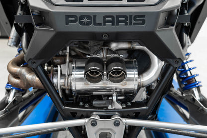 MBRP DUAL SLIP-ON CENTER OUT W/ PERFORMANCE MUFFLER CF TIP — alternate view 3