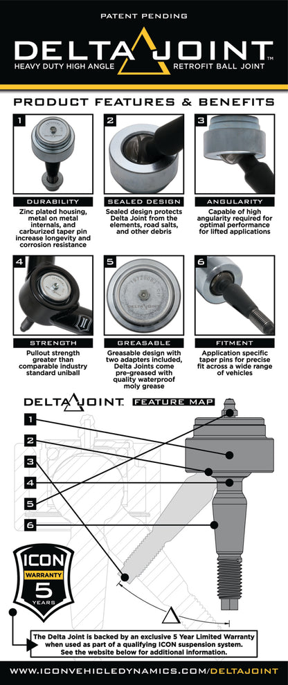 ICON ICO Upper Control Arms — alternate view 3