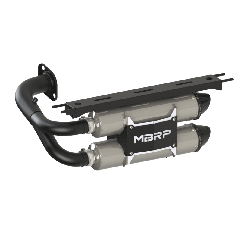 MBRP DUAL STACKED SLIP-ON SYSTEM W/ PERFORMANCE MUFFLER BLK TIP — alternate view 3