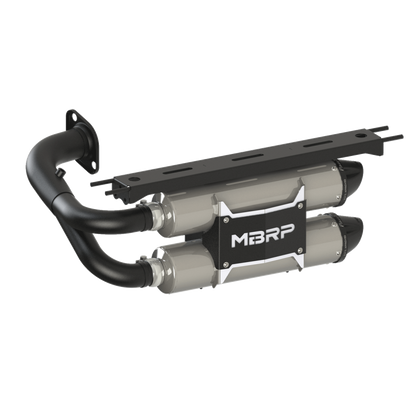 MBRP DUAL STACKED SLIP-ON SYSTEM W/ PERFORMANCE MUFFLER BLK TIP — alternate view 3