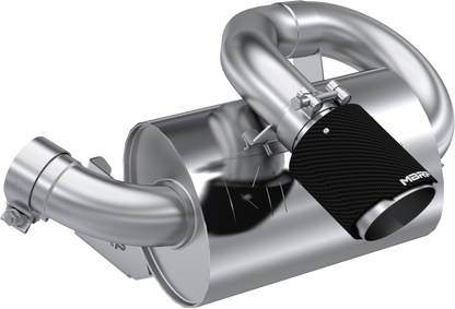 MBRP SINGLE SLIP-ON CENTER EXIT W/ 2.5" PERFORMANCE MUFFLER — alternate view 3