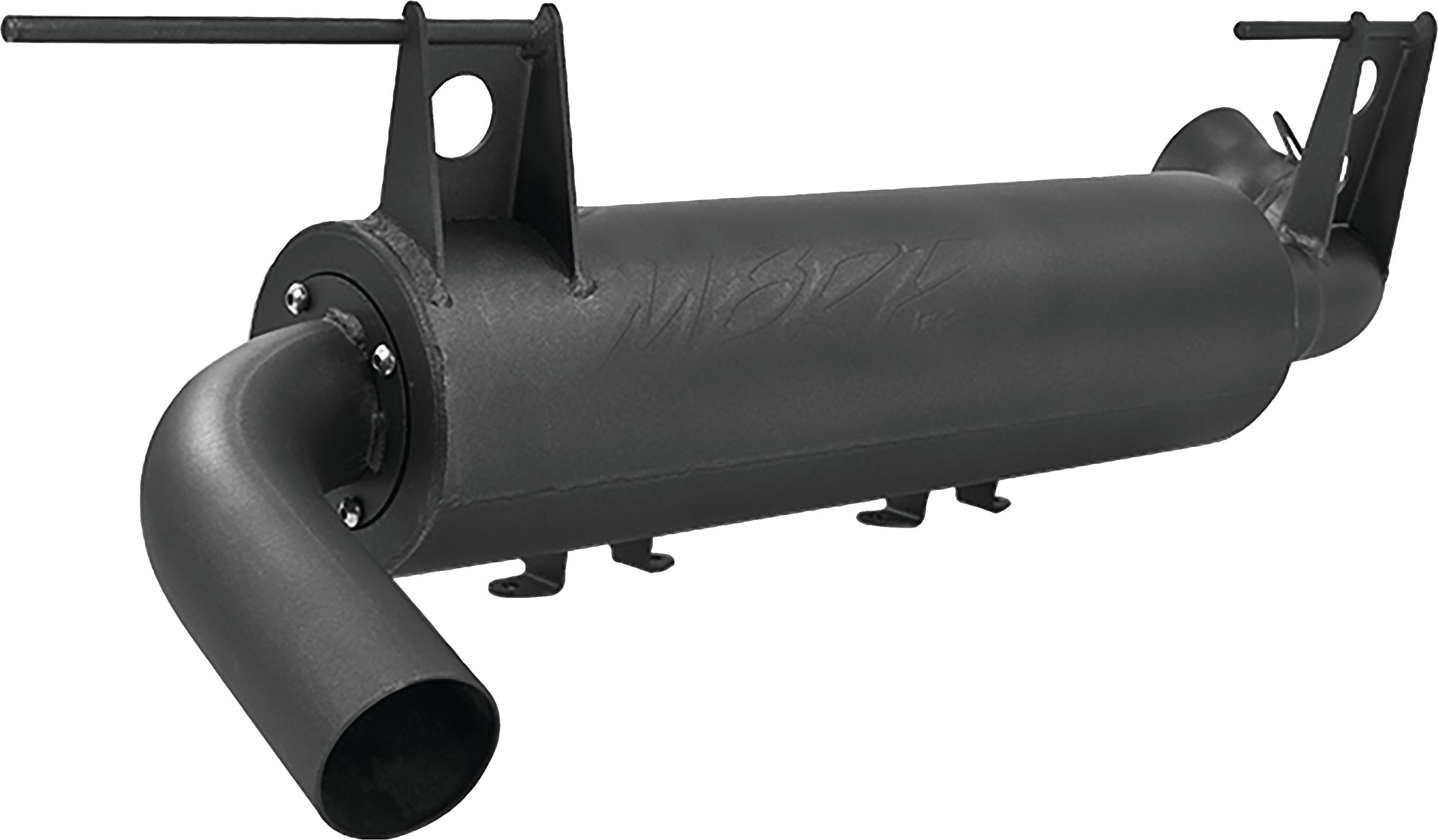 MBRP SINGLE SLIP-ON SYSTEM W/ PERFORMANCE MUFFLER BLK — alternate view 4