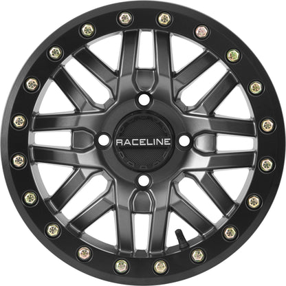 RACELINE RYNO BDLK WHEEL 15X10 4/137 5+5 (0MM) GUNMETAL — alternate view 4