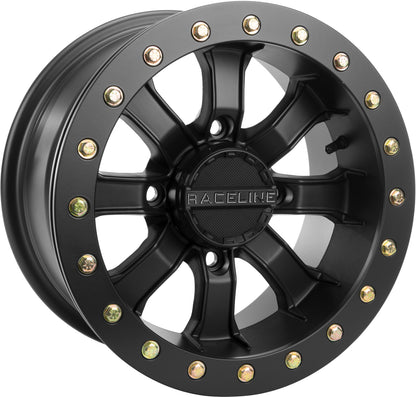 RACELINE MAMBA BDLK WHEEL 15X7 4/137 3.5+3.5 (0MM) BLACKOUT — alternate view 4