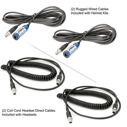 Rugged Radios Rugged Radios 242 Portable Intercom Kit – 2-Person Bluetooth Intercom