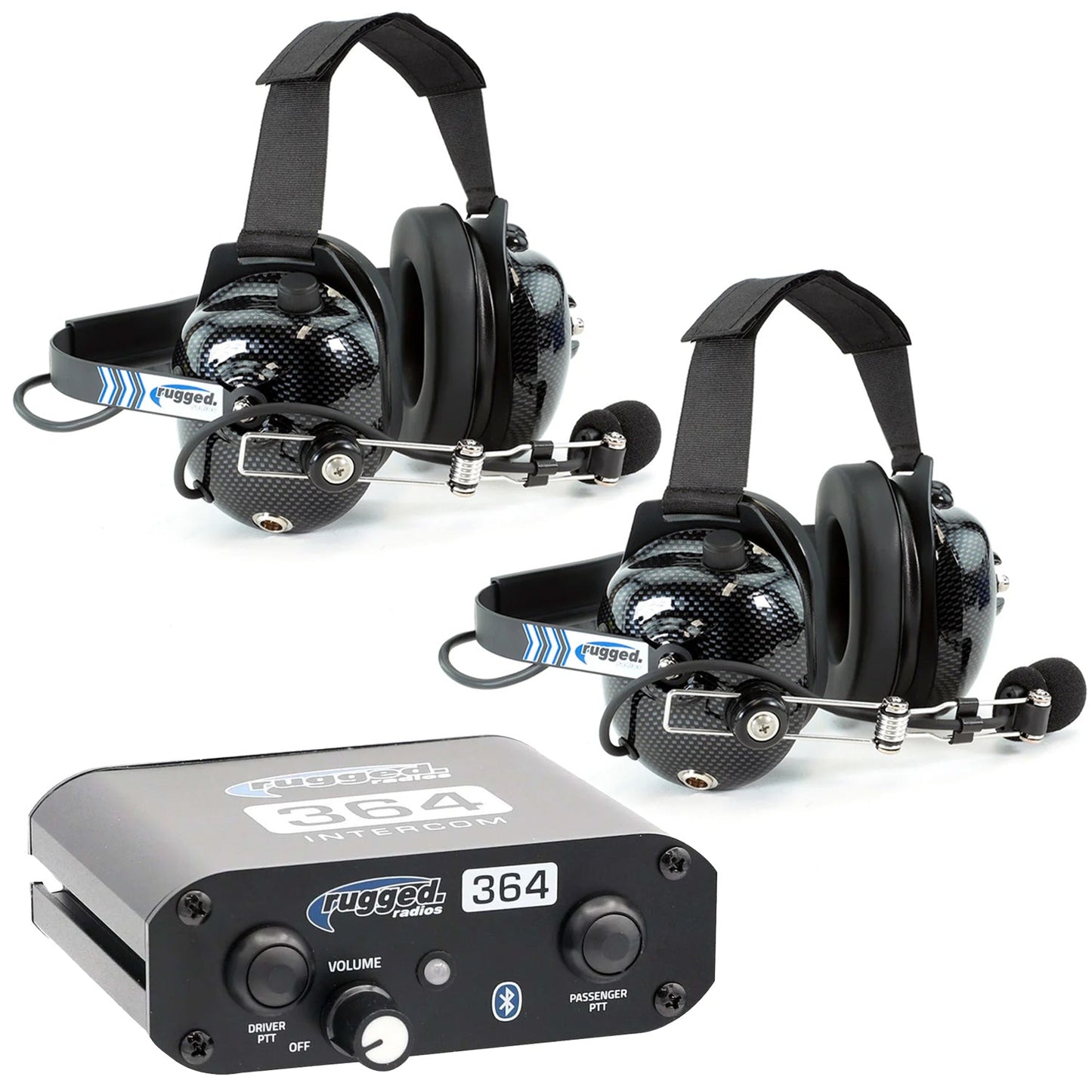Rugged Radios Rugged Radios 364 Intercom Kit – 2-Person Bluetooth Intercom System