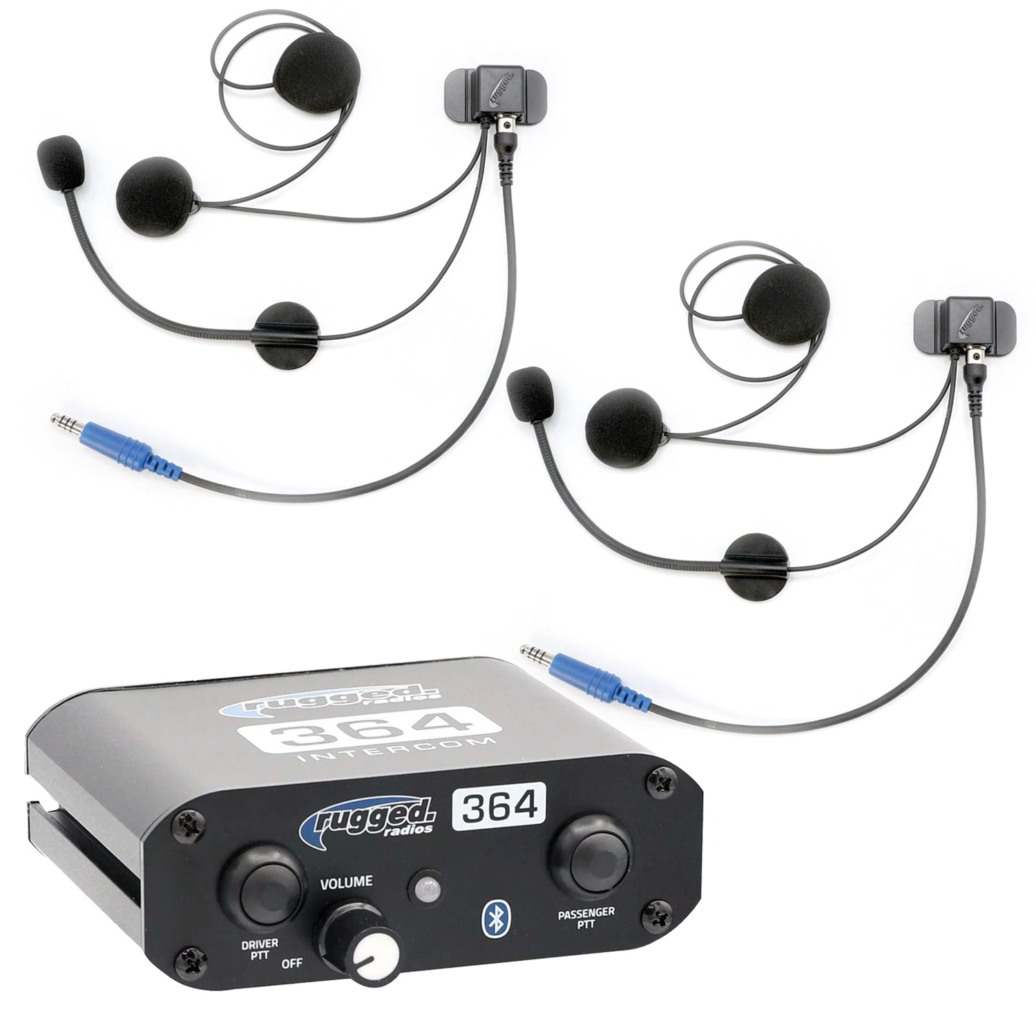 Rugged Radios Rugged Radios 364 Intercom Kit – 2-Person Bluetooth Intercom System