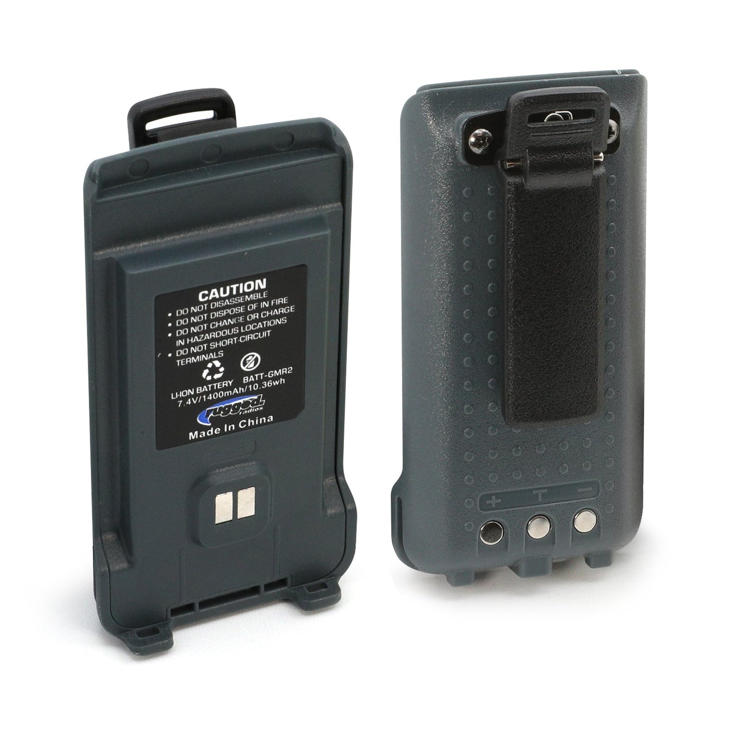 Rugged Radios Rugged Radios GMR2 Replacement Battery with 12v Charge Port and Belt C