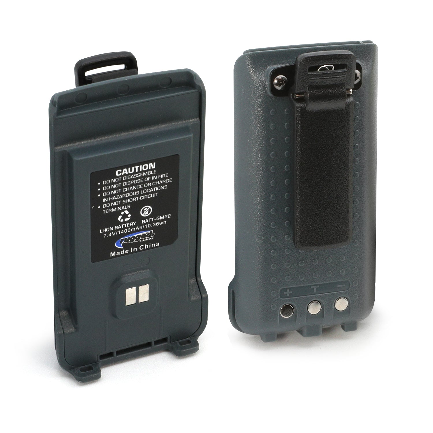 Rugged Radios Rugged Radios GMR2 Replacement Battery with 12v Charge Port and Belt C