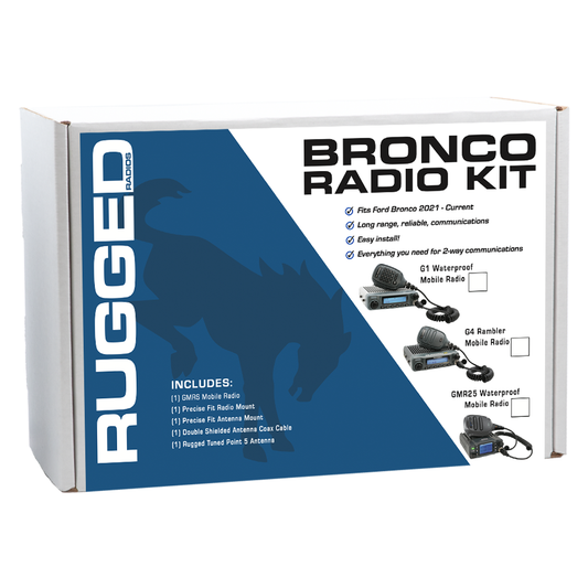 Rugged Radios Rugged Radios Ford Bronco Two-Way GMRS Mobile Radio Kit