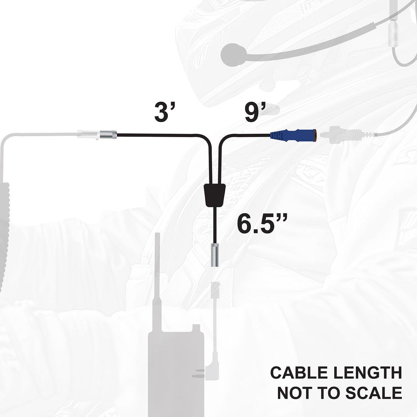 Rugged Radios RUGGED Wired Single Seat Short Course Car Harness without Radio Jumper