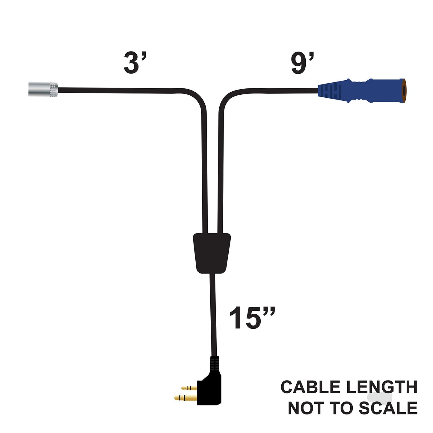 Rugged Radios RUGGED Wired XL Single Seat Car Harness with Pre-Wired 2-Pin Rugged Ha