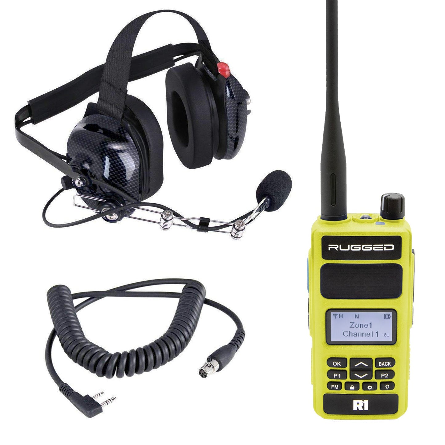 Rugged Radios Rugged Radios Crew Chief - H42 Spotter Headset and Rugged Handheld Rad