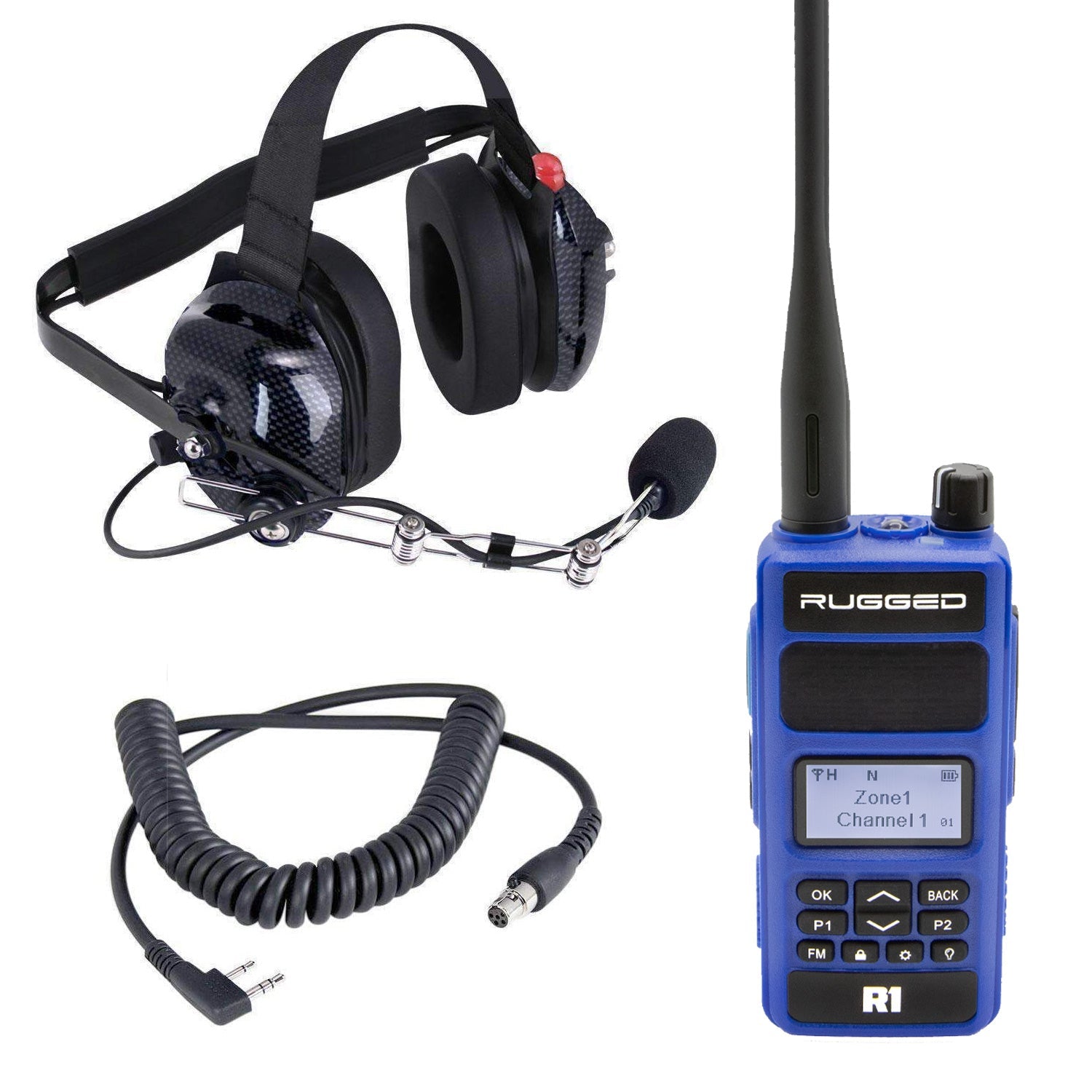 Rugged Radios Rugged Radios Crew Chief - H42 Spotter Headset and Rugged Handheld Rad