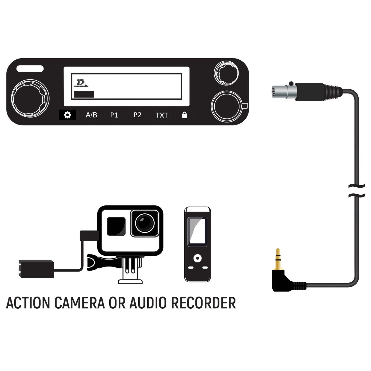 Rugged Radios Rugged Radios Mobile Radio Audio Record Cable
