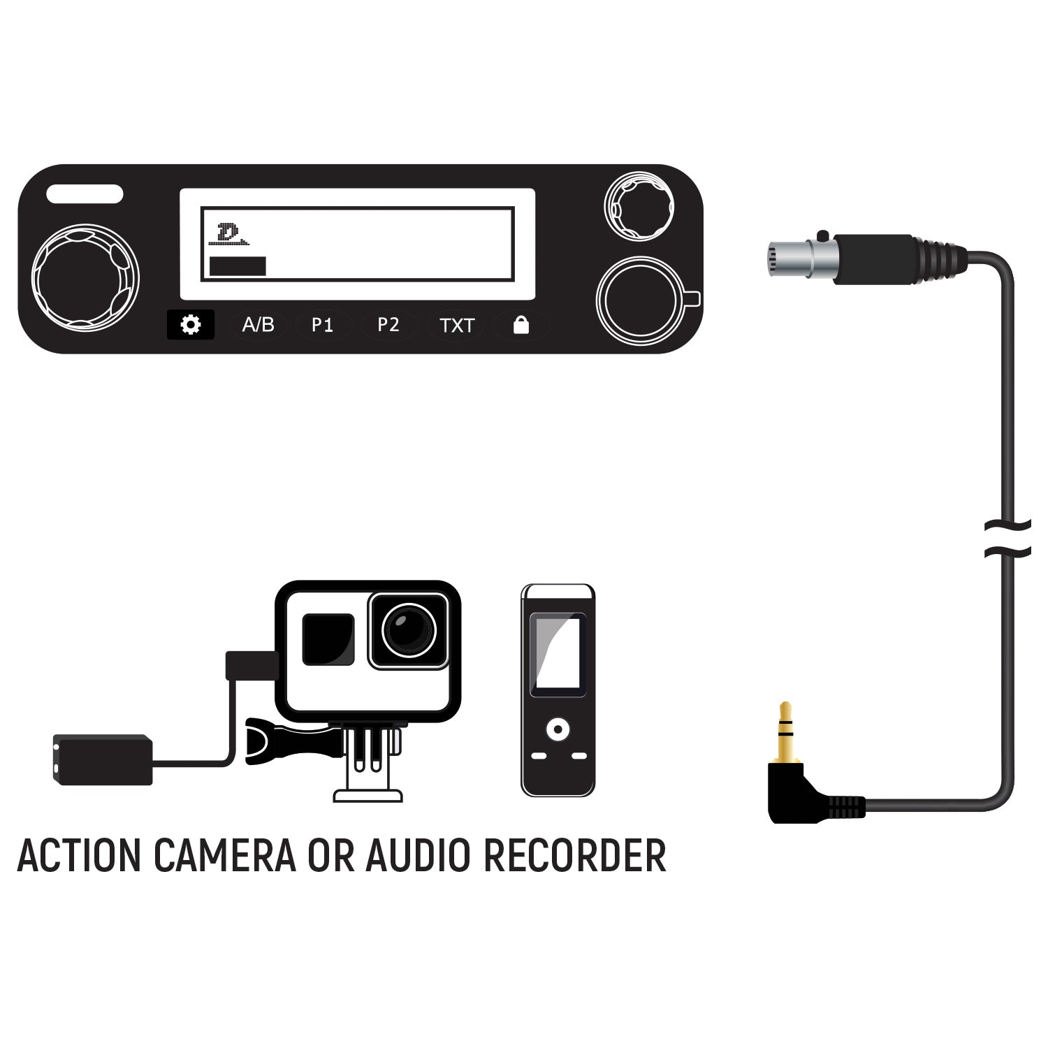 Rugged Radios Rugged Radios Mobile Radio Audio Record Cable