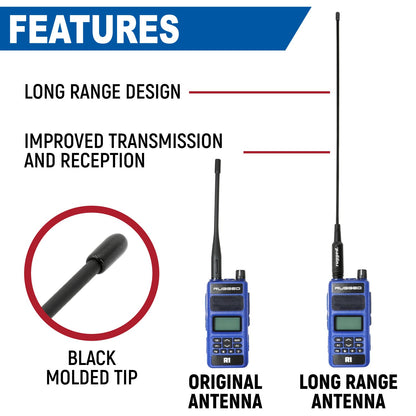 Rugged Radios Rugged Radios Long Range Antenna for R1 / RDH-X / ABH7 Handheld Radio