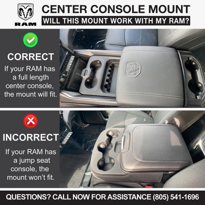 Rugged Radios Rugged Radios Center Console Radio Mount for Ford Chevy GMC and Ram TR