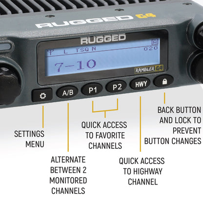 Rugged Radios Rugged Rambler G4 GMRS Mobile Radio