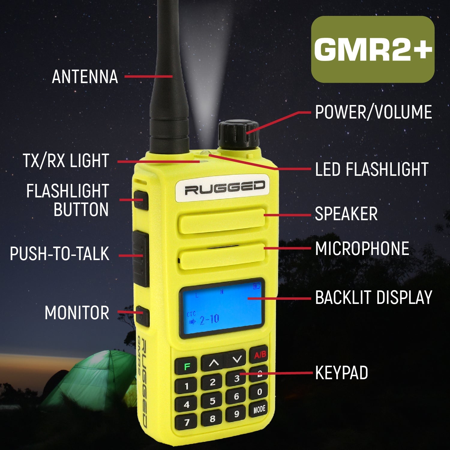 Rugged Radios Rugged Go Bag - Hi-Viz GMR2 PLUS Emergency Radio Bundle