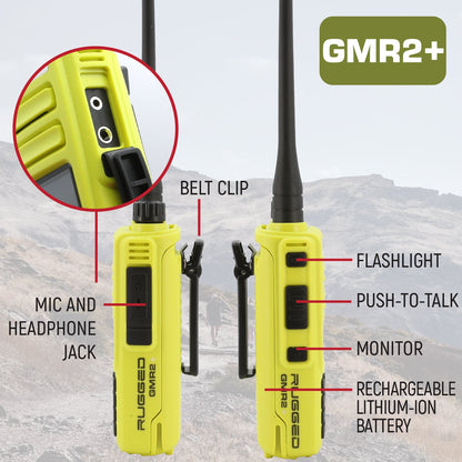 Rugged Radios Rugged Go Bag - Hi-Viz GMR2 PLUS Emergency Radio Bundle
