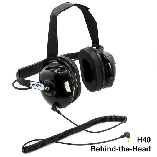Rugged Radios Rugged Radios H40 Behind-the-Head Listen-Only Headset - 3.5mm