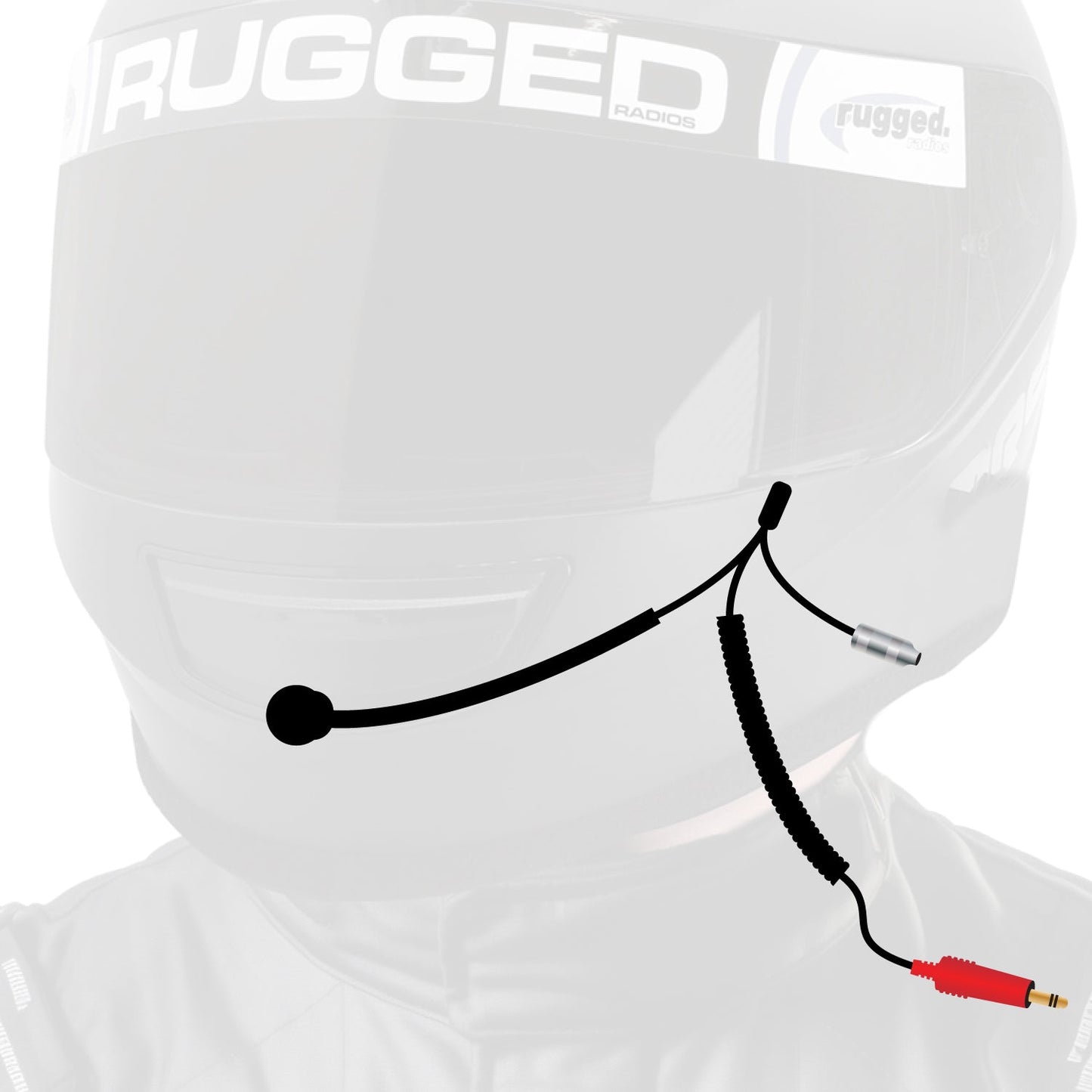 Rugged Radios Rugged Radios 3C NASCAR Helmet Kit - Coil Cord & Mic