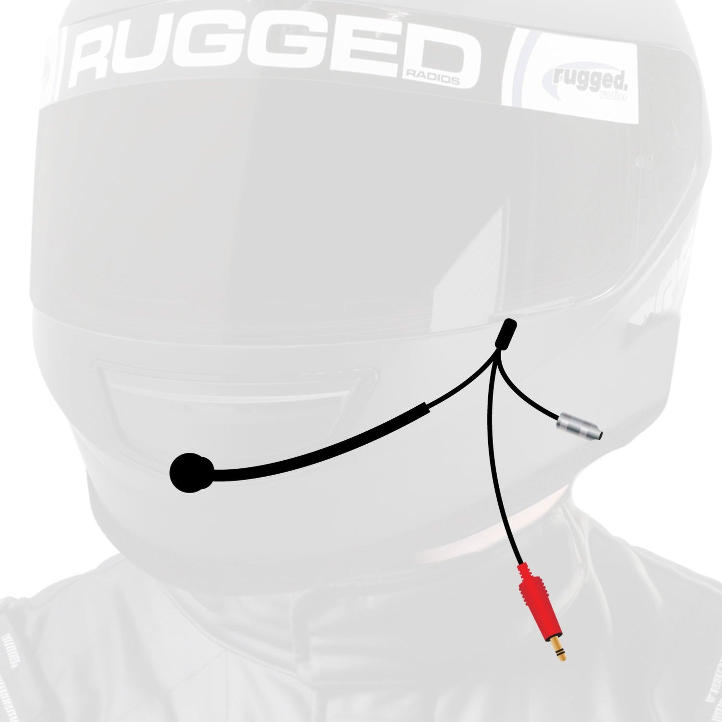 Rugged Radios Rugged Radios 3C NASCAR Helmet Kit - Straight Cord & Mic