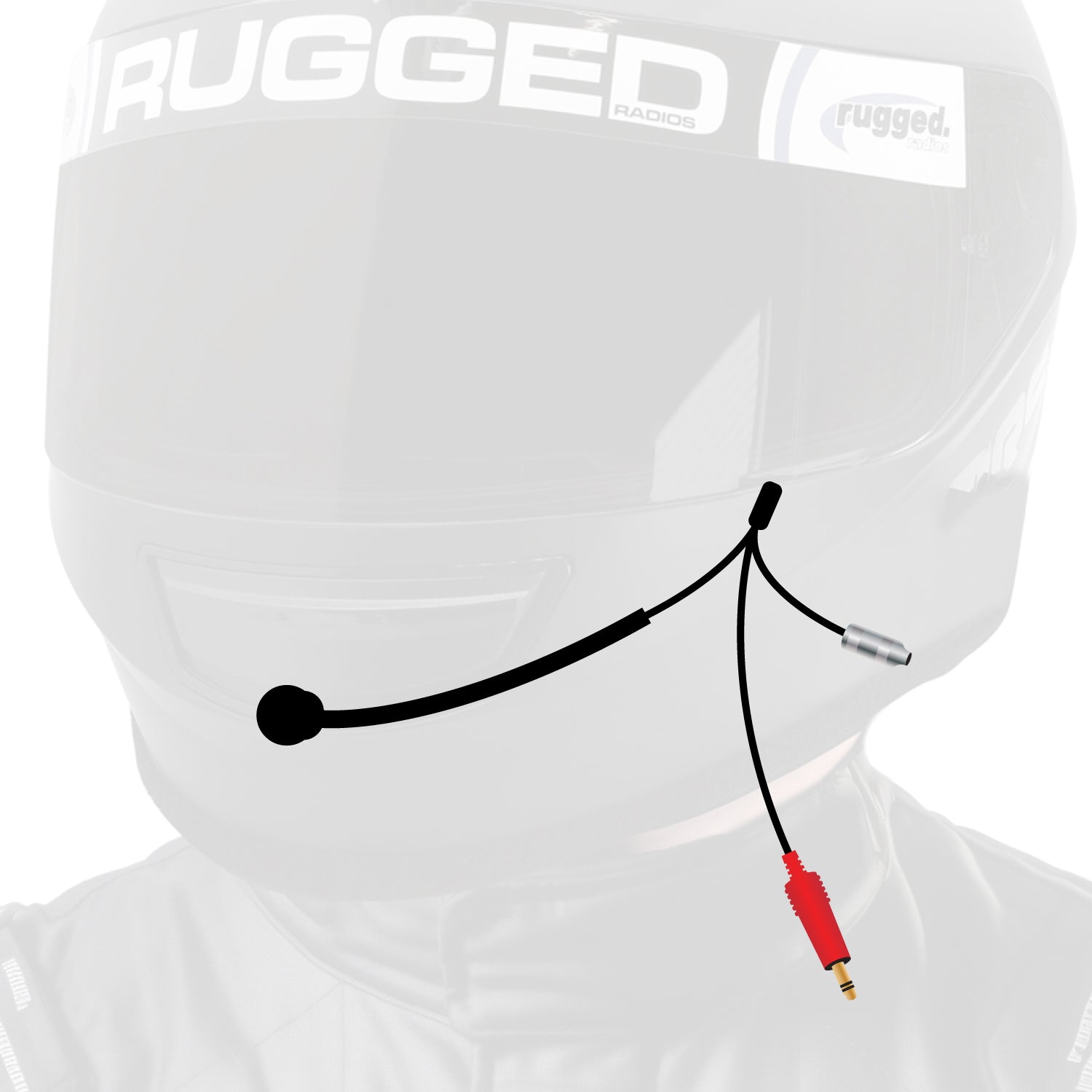 Rugged Radios Rugged Radios 3C NASCAR Helmet Kit - Straight Cord & Mic